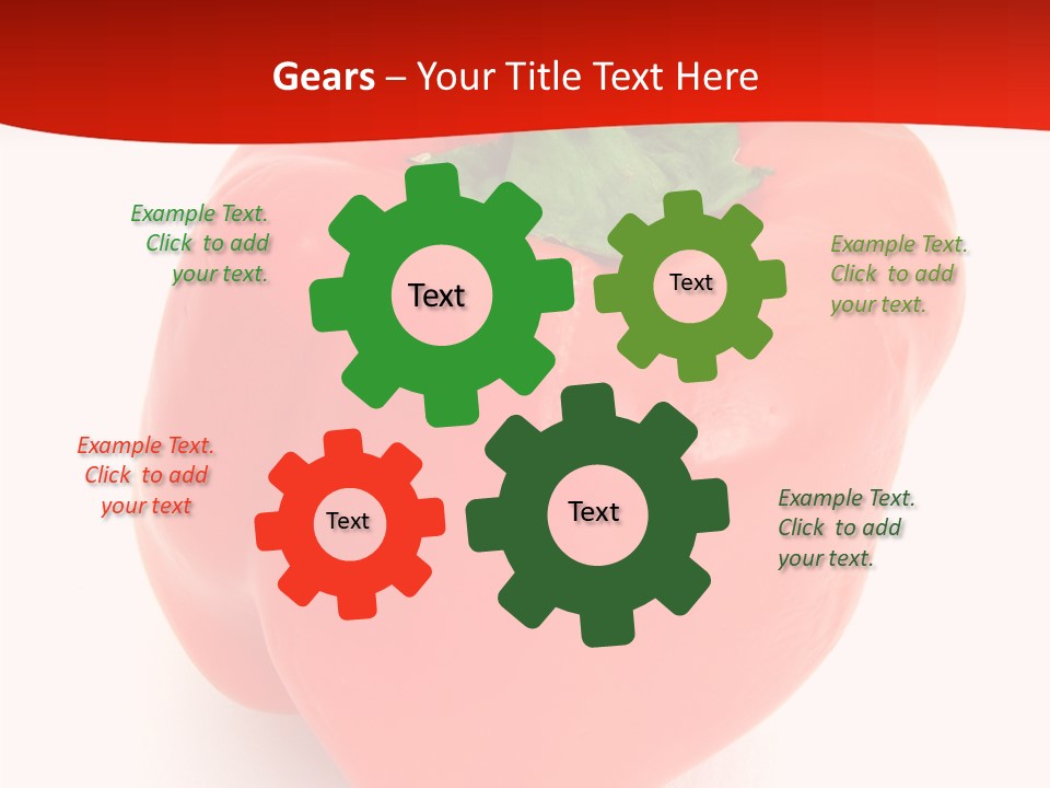 Red Vegetable Pepper PowerPoint Template