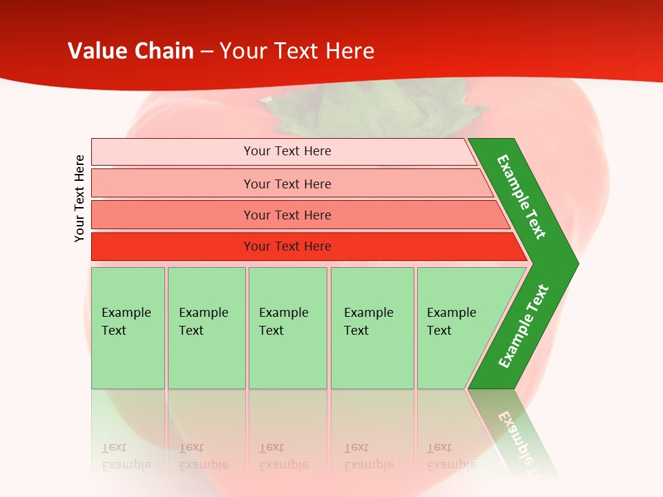 Red Vegetable Pepper PowerPoint Template