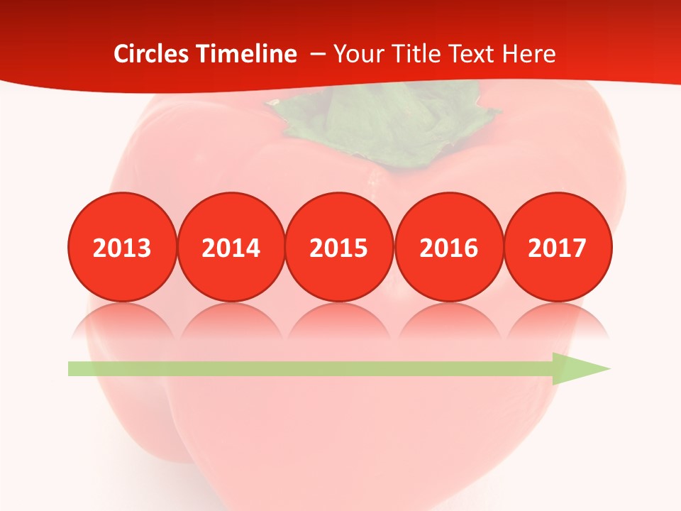 Red Vegetable Pepper PowerPoint Template