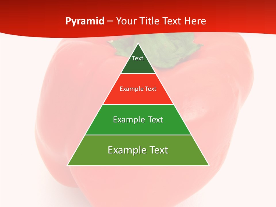 Red Vegetable Pepper PowerPoint Template