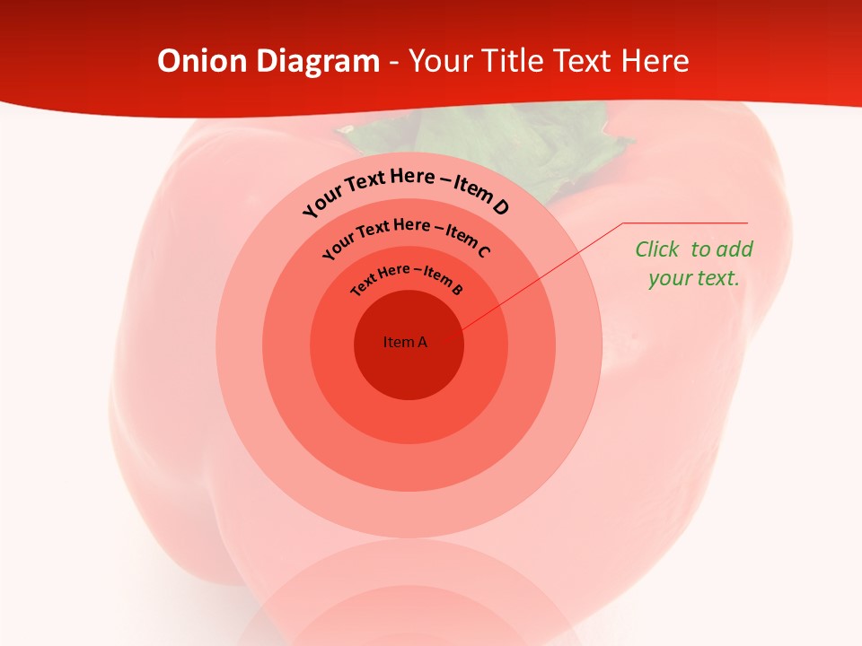 Red Vegetable Pepper PowerPoint Template