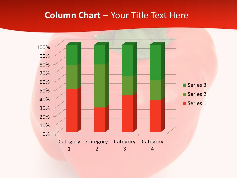 Red Vegetable Pepper PowerPoint Template