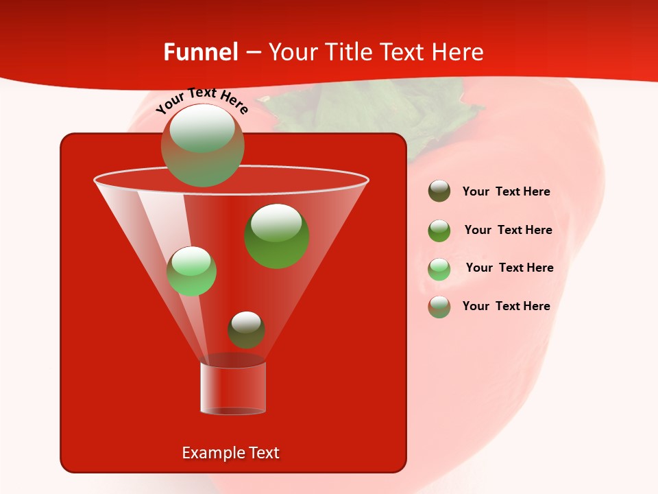 Red Vegetable Pepper PowerPoint Template