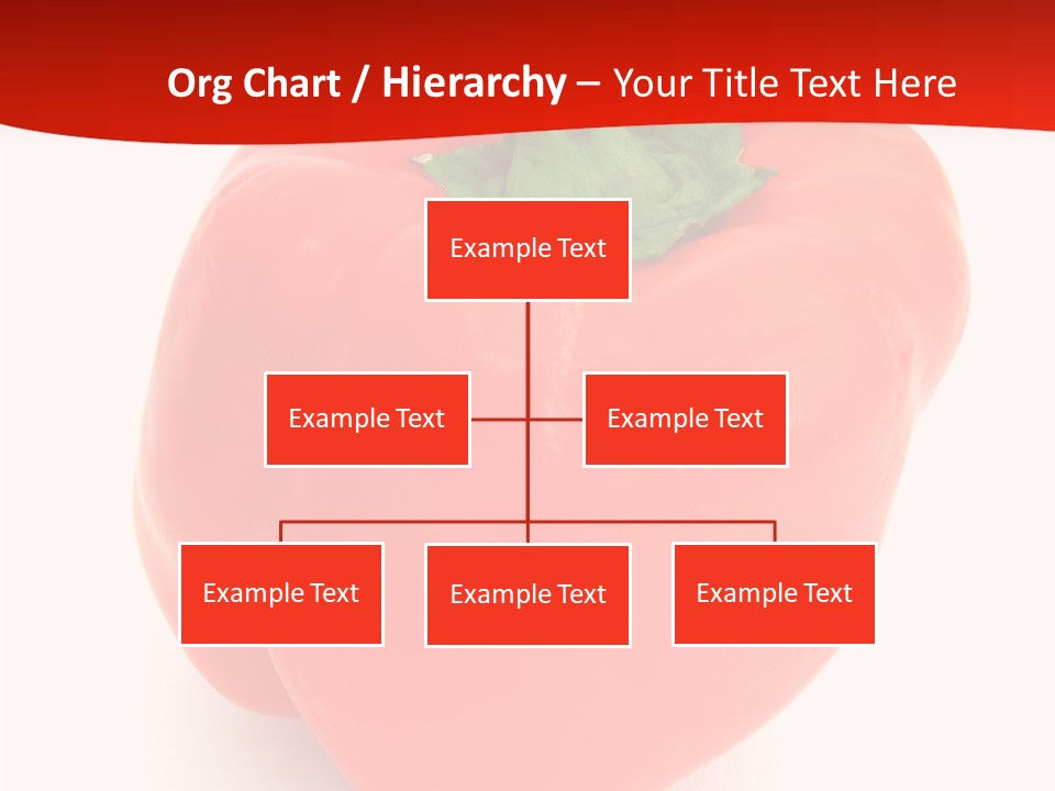 Red Vegetable Pepper PowerPoint Template