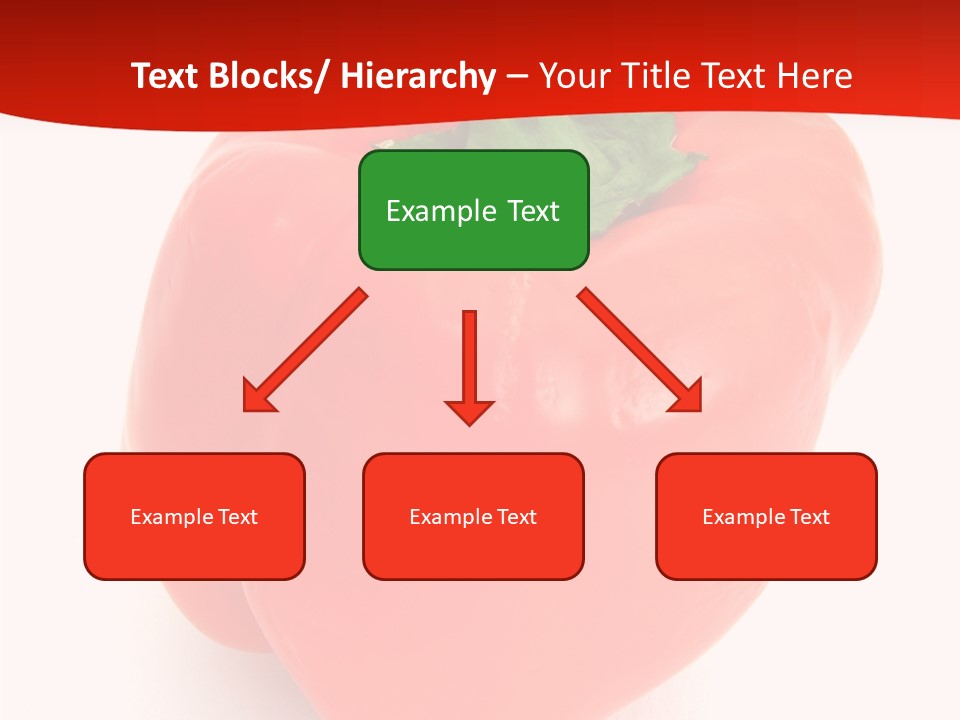 Red Vegetable Pepper PowerPoint Template
