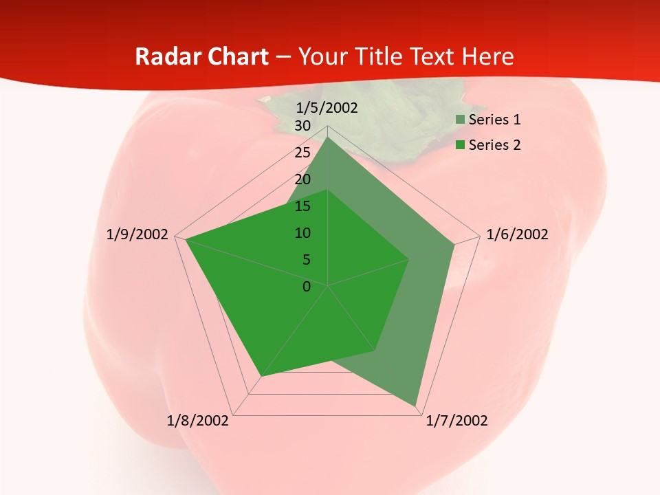 Red Vegetable Pepper PowerPoint Template