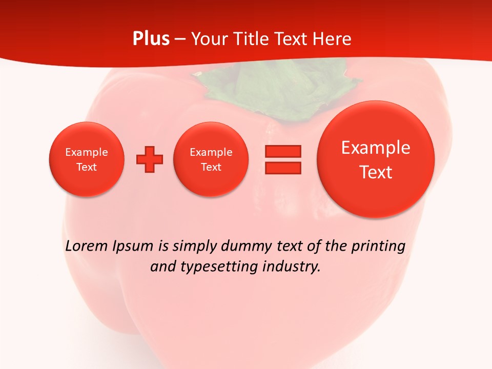 Red Vegetable Pepper PowerPoint Template