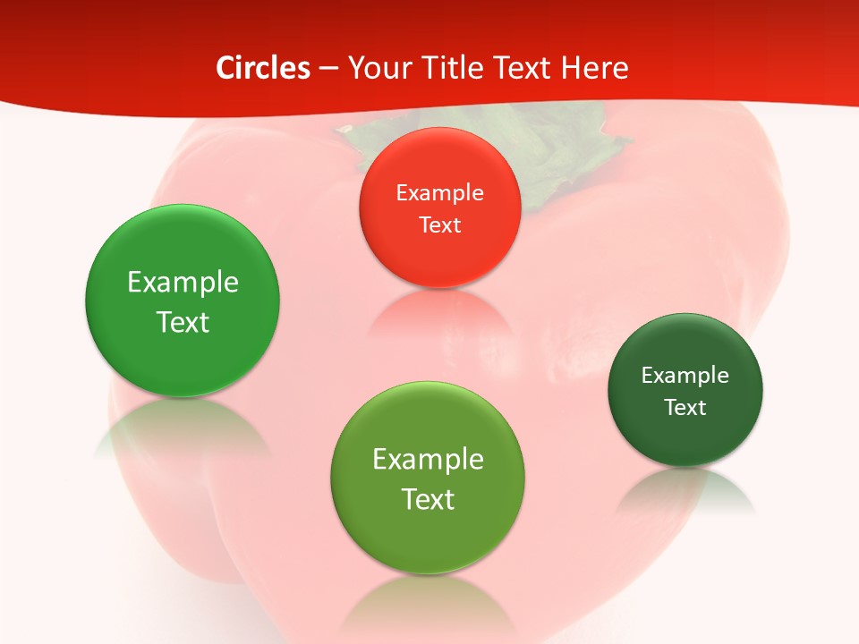 Red Vegetable Pepper PowerPoint Template