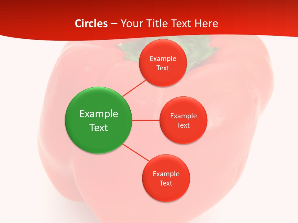 Red Vegetable Pepper PowerPoint Template