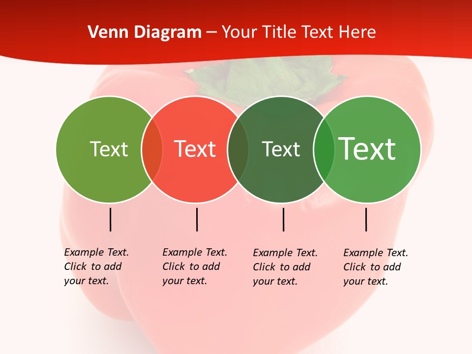 Red Vegetable Pepper PowerPoint Template