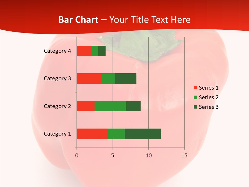 Red Vegetable Pepper PowerPoint Template
