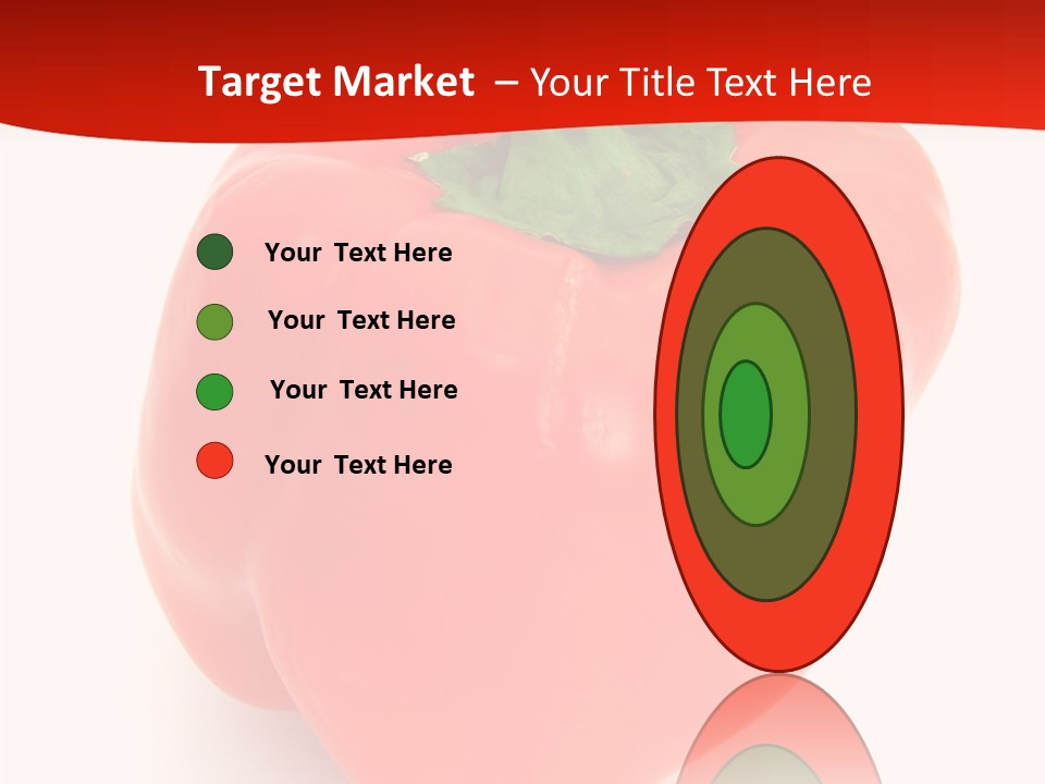 Red Vegetable Pepper PowerPoint Template