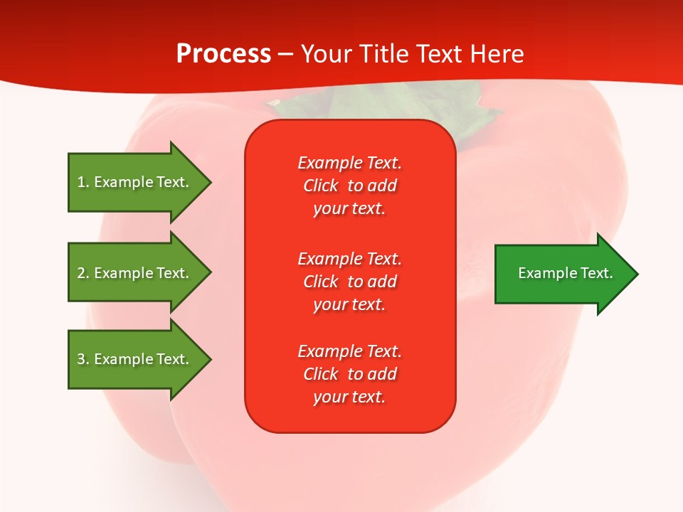 Red Vegetable Pepper PowerPoint Template