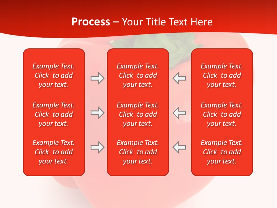 Red Vegetable Pepper PowerPoint Template
