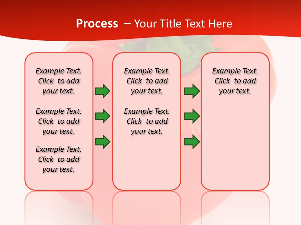 Red Vegetable Pepper PowerPoint Template