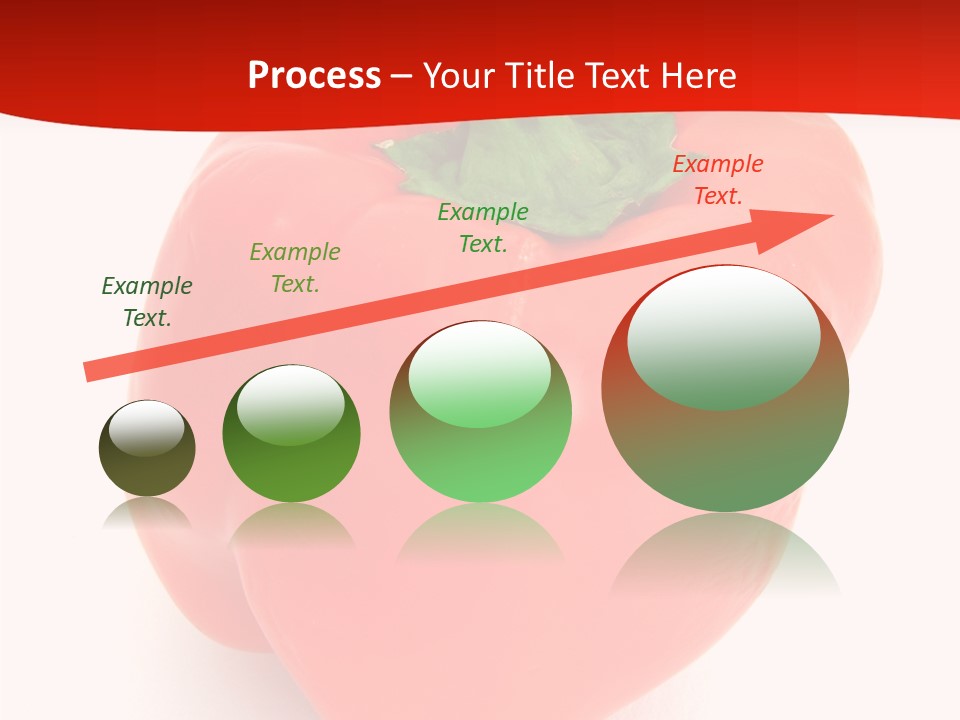 Red Vegetable Pepper PowerPoint Template