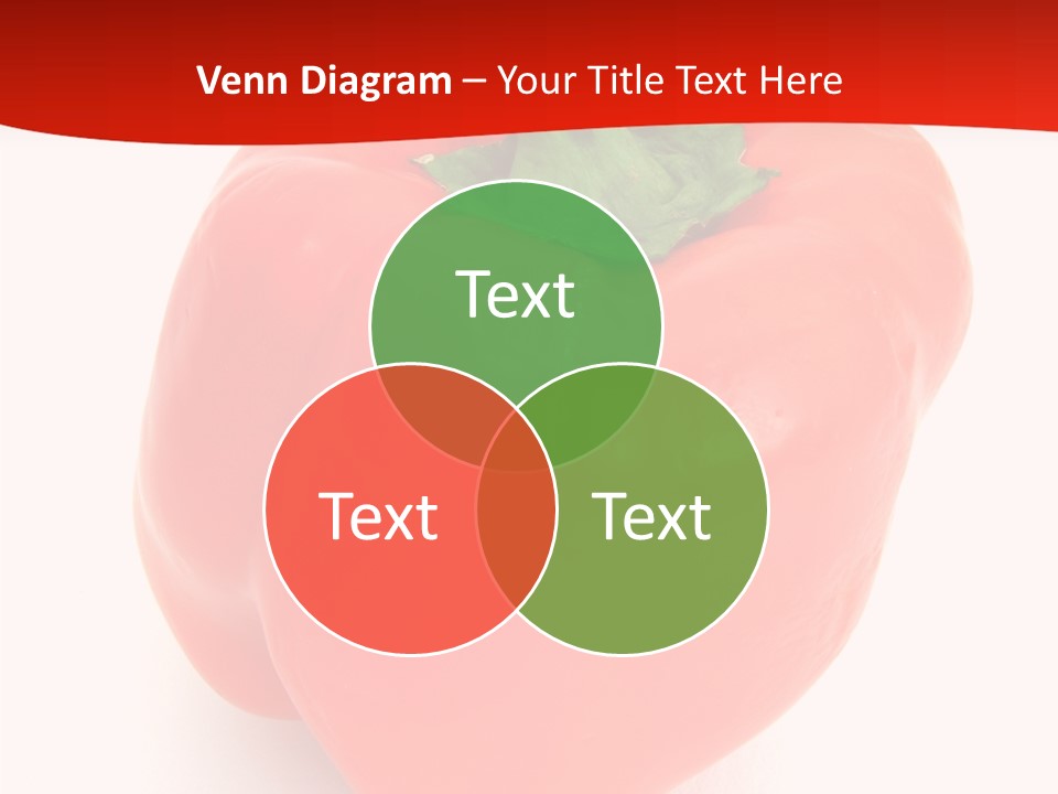 Red Vegetable Pepper PowerPoint Template