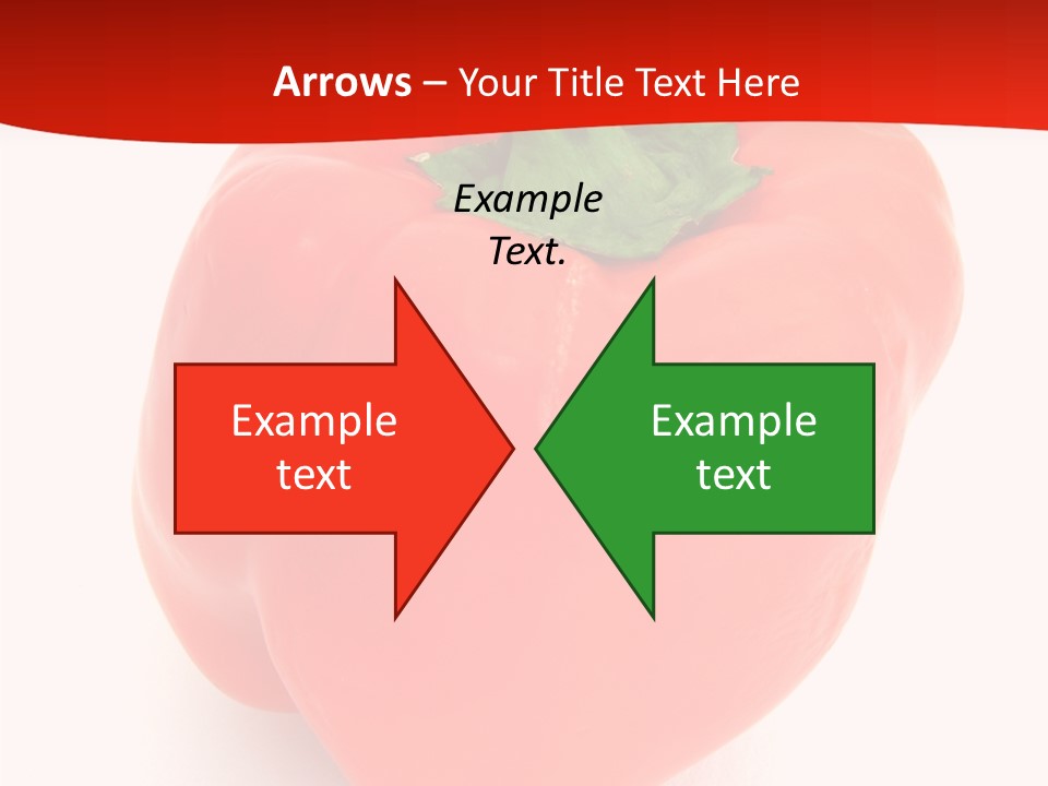 Red Vegetable Pepper PowerPoint Template