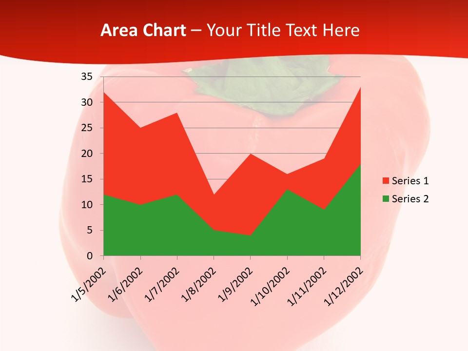 Red Vegetable Pepper PowerPoint Template