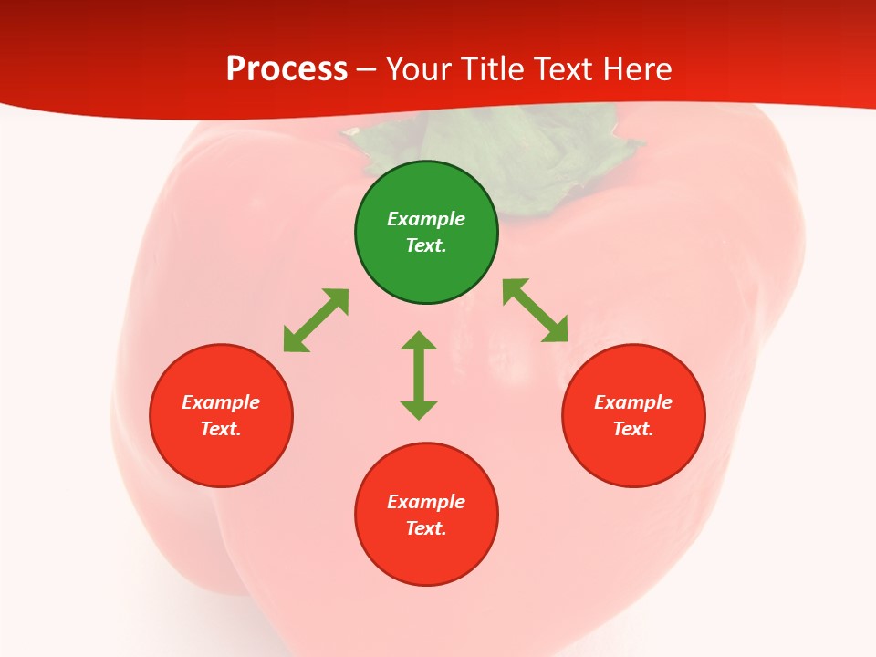 Red Vegetable Pepper PowerPoint Template