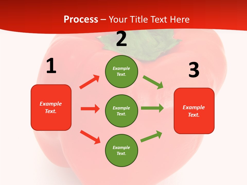 Red Vegetable Pepper PowerPoint Template