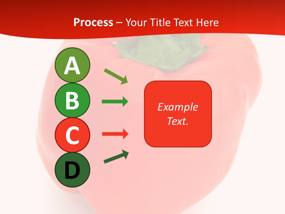 Red Vegetable Pepper PowerPoint Template