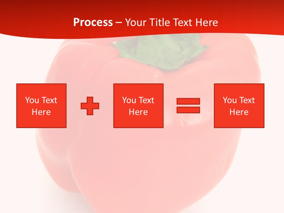Red Vegetable Pepper PowerPoint Template