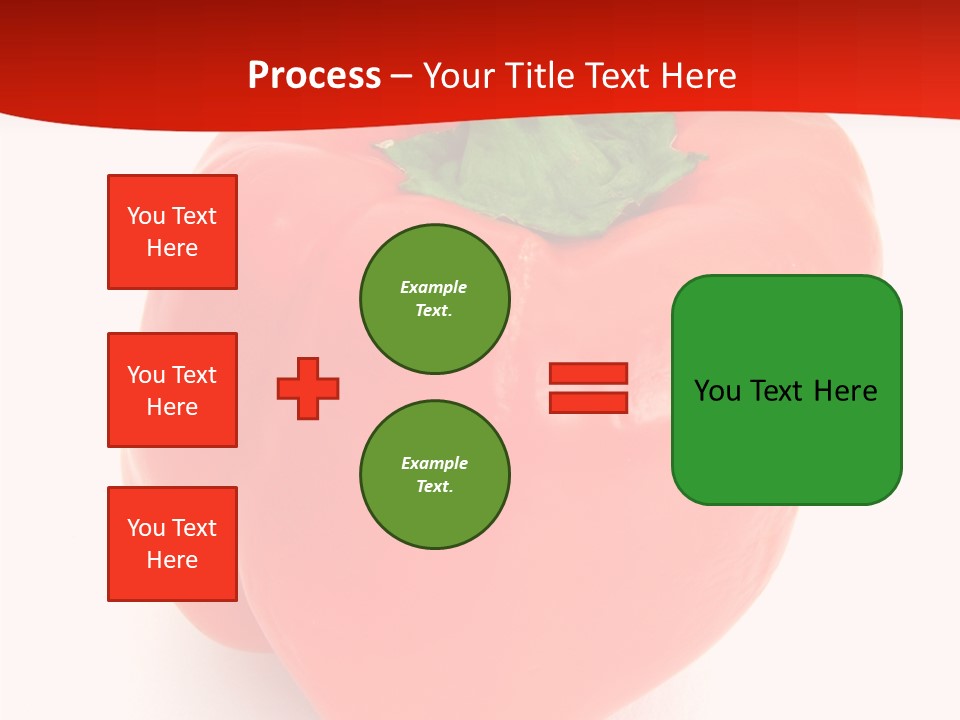 Red Vegetable Pepper PowerPoint Template
