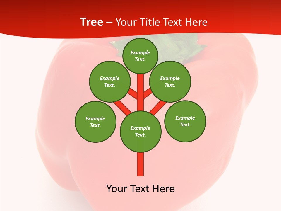 Red Vegetable Pepper PowerPoint Template