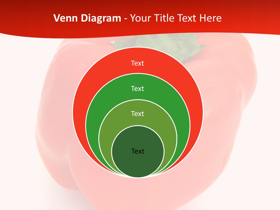 Red Vegetable Pepper PowerPoint Template