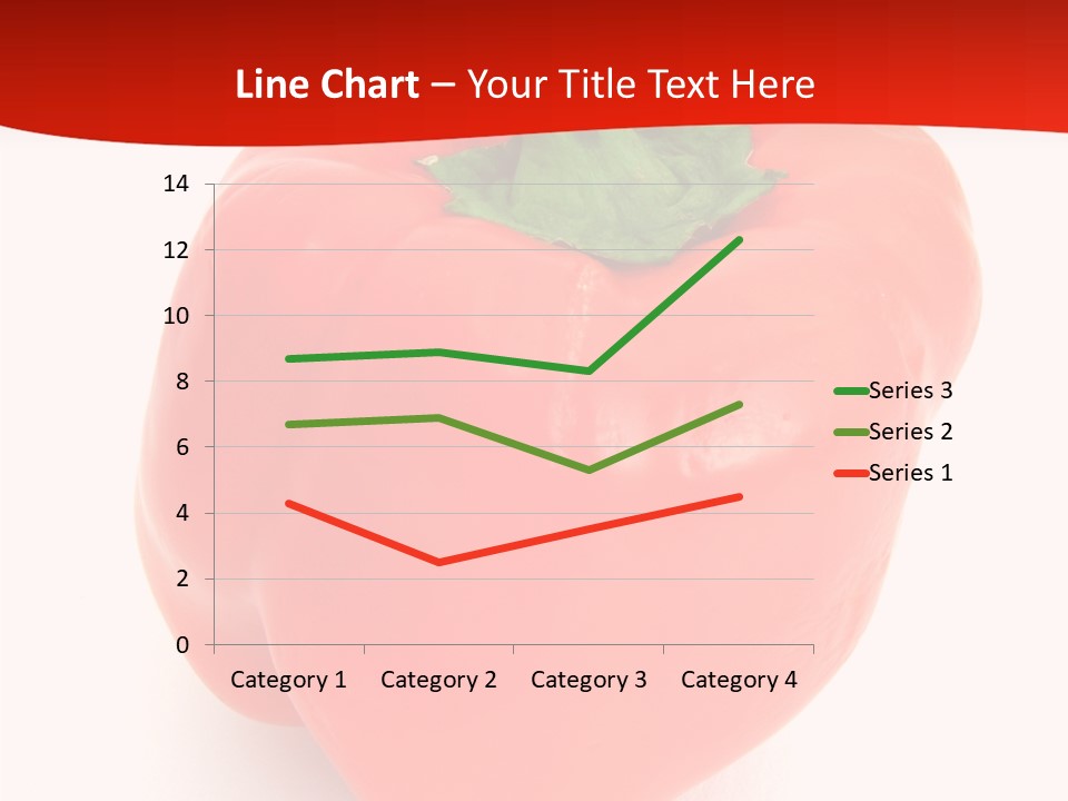 Red Vegetable Pepper PowerPoint Template