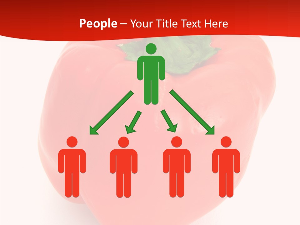 Red Vegetable Pepper PowerPoint Template