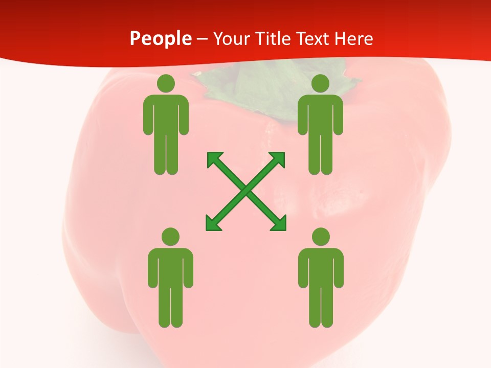 Red Vegetable Pepper PowerPoint Template