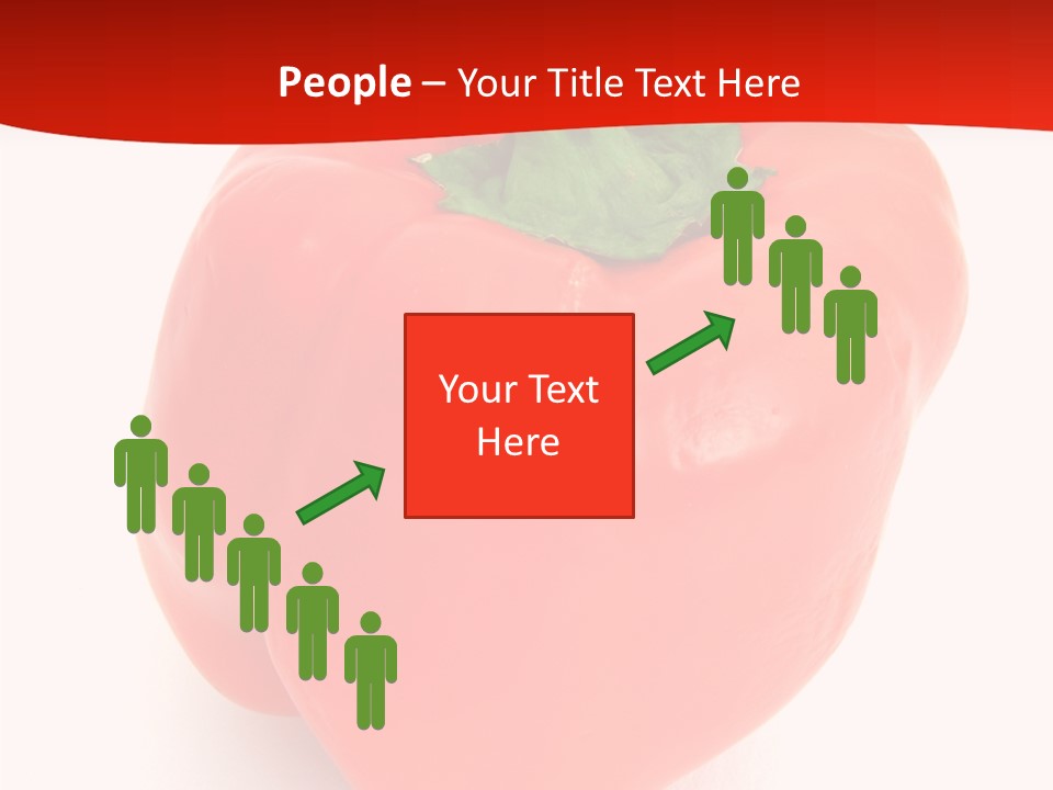 Red Vegetable Pepper PowerPoint Template
