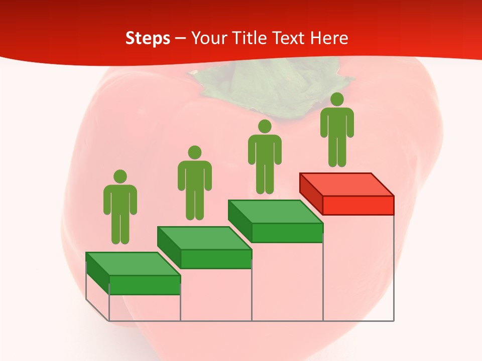 Red Vegetable Pepper PowerPoint Template