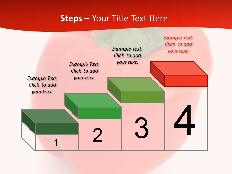 Red Vegetable Pepper PowerPoint Template