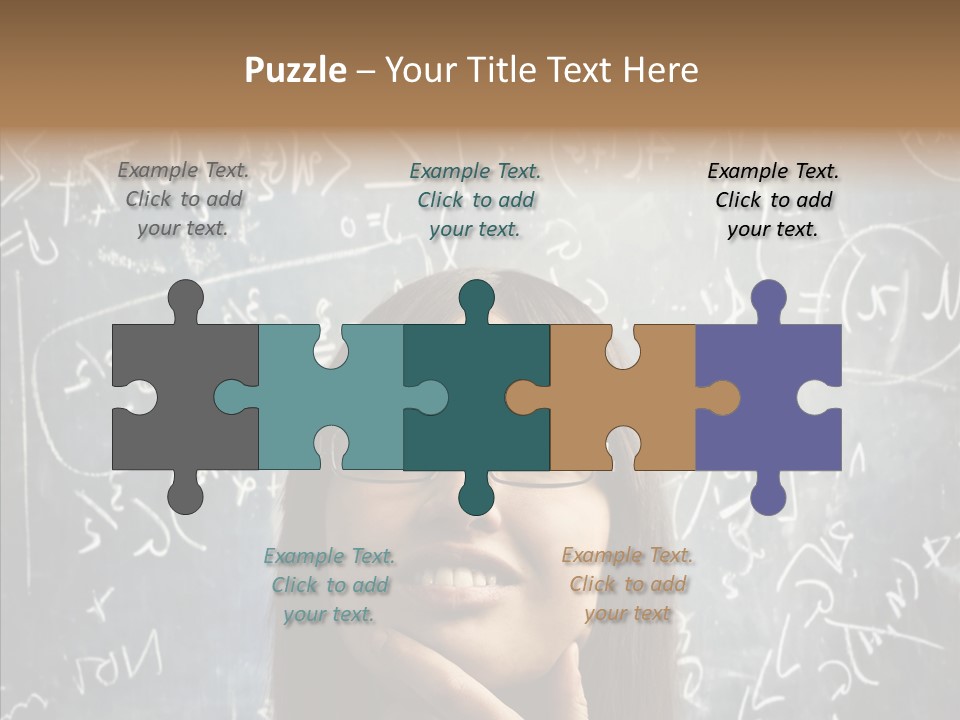 Smile Teen Asking PowerPoint Template