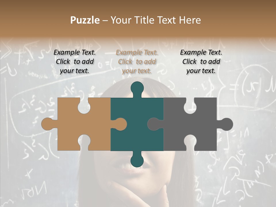 Smile Teen Asking PowerPoint Template