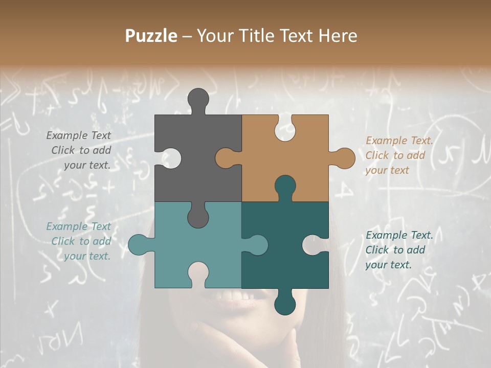 Smile Teen Asking PowerPoint Template