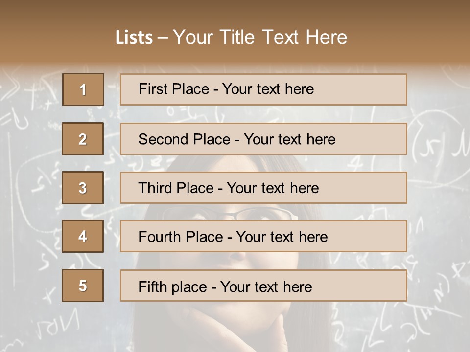 Smile Teen Asking PowerPoint Template