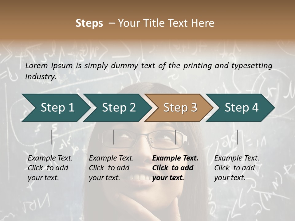 Smile Teen Asking PowerPoint Template