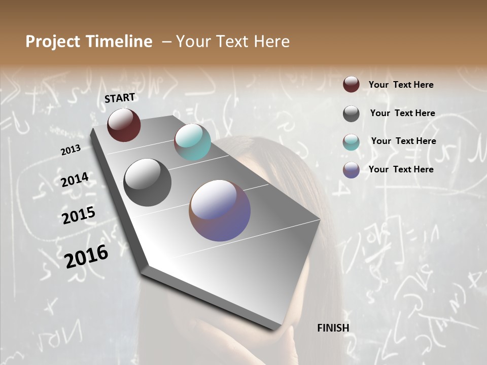 Smile Teen Asking PowerPoint Template