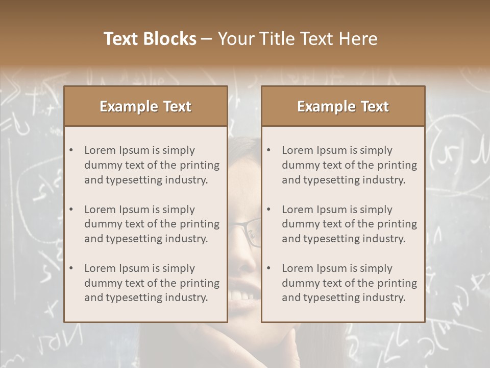 Smile Teen Asking PowerPoint Template