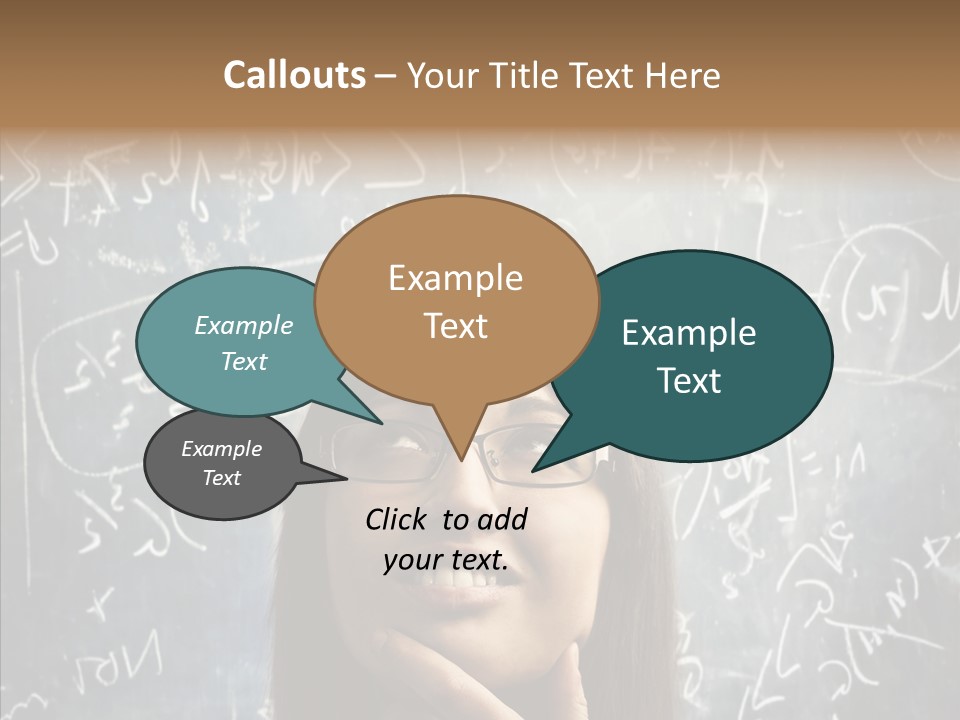 Smile Teen Asking PowerPoint Template