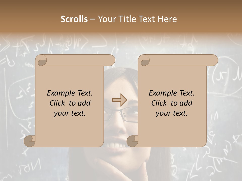 Smile Teen Asking PowerPoint Template