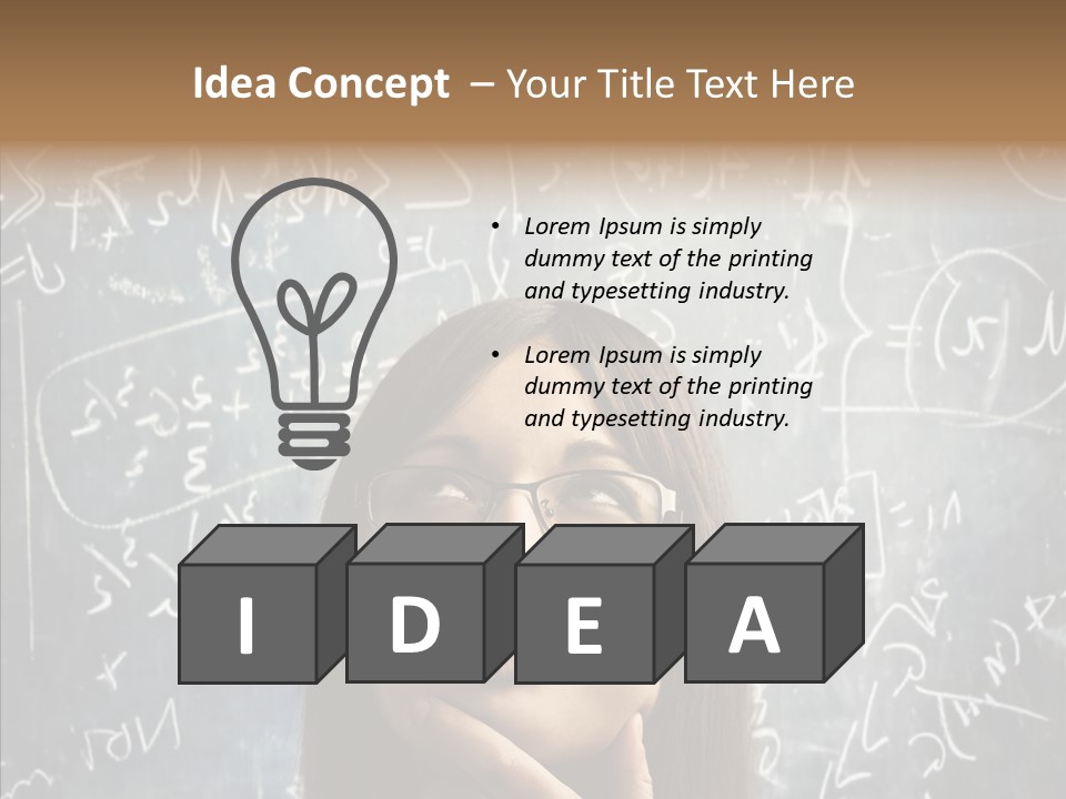 Smile Teen Asking PowerPoint Template