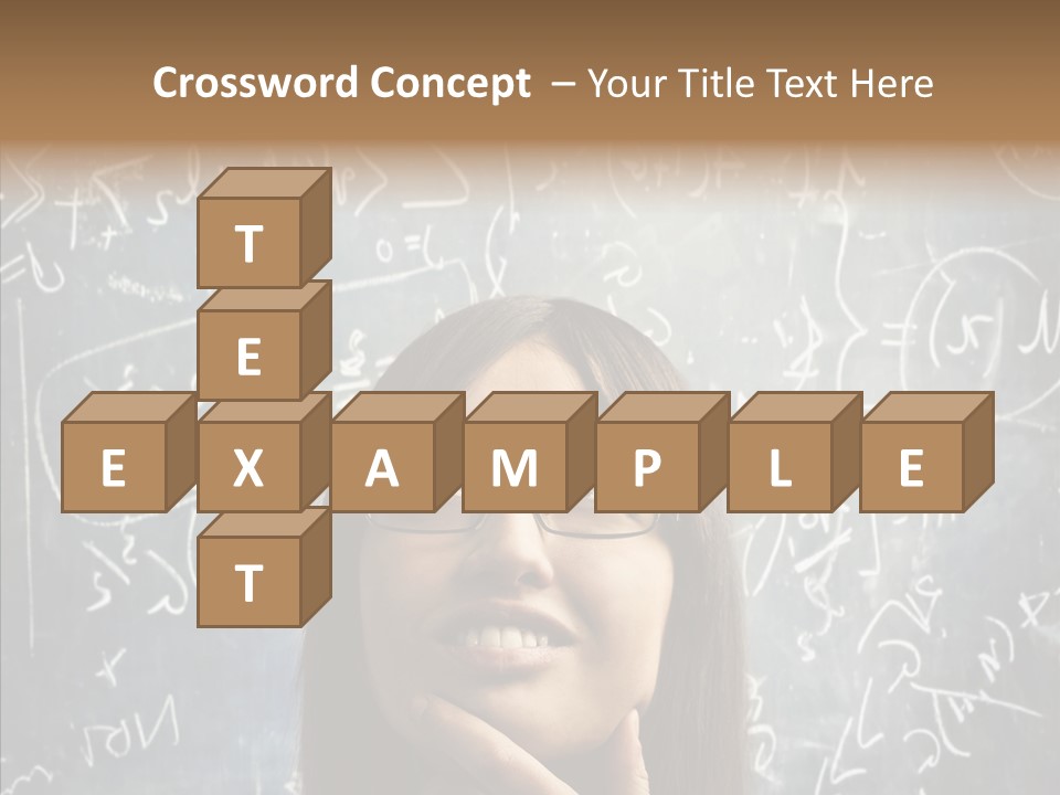 Smile Teen Asking PowerPoint Template