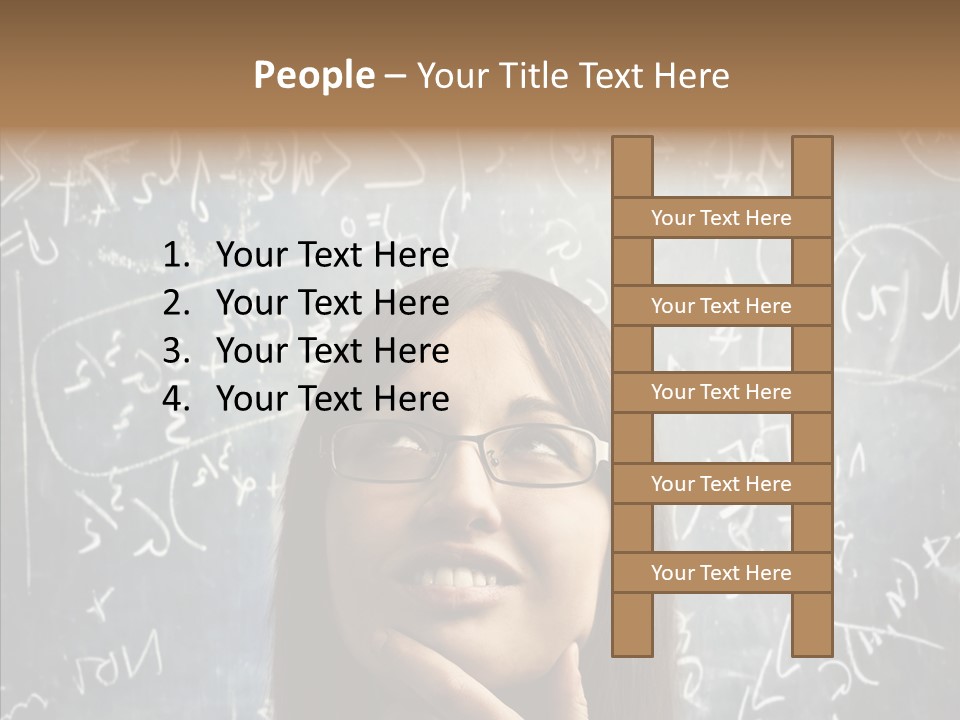 Smile Teen Asking PowerPoint Template