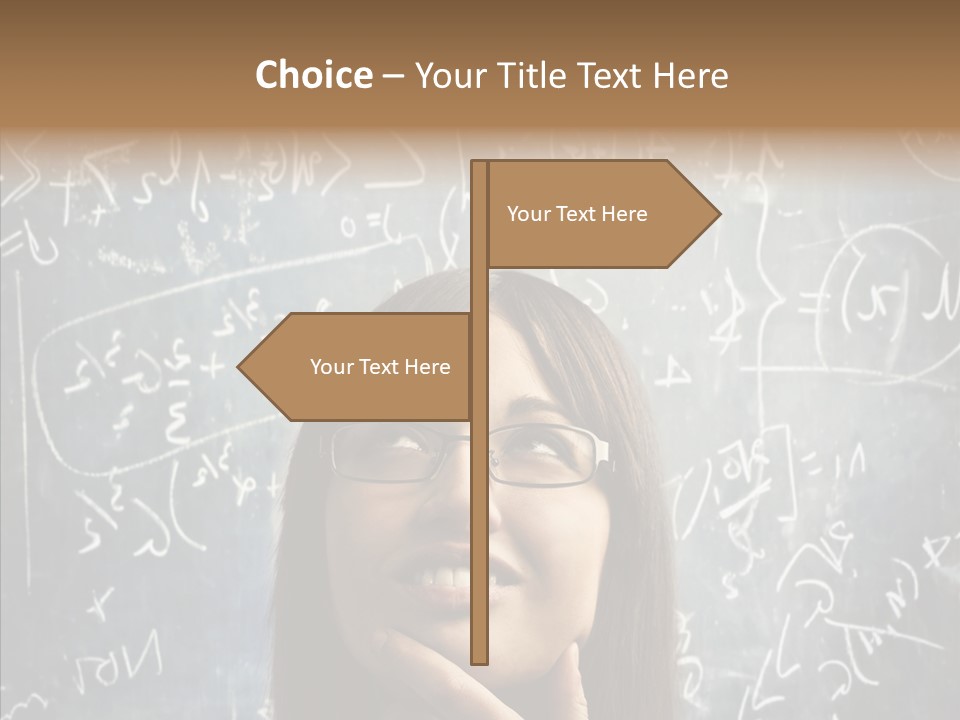 Smile Teen Asking PowerPoint Template