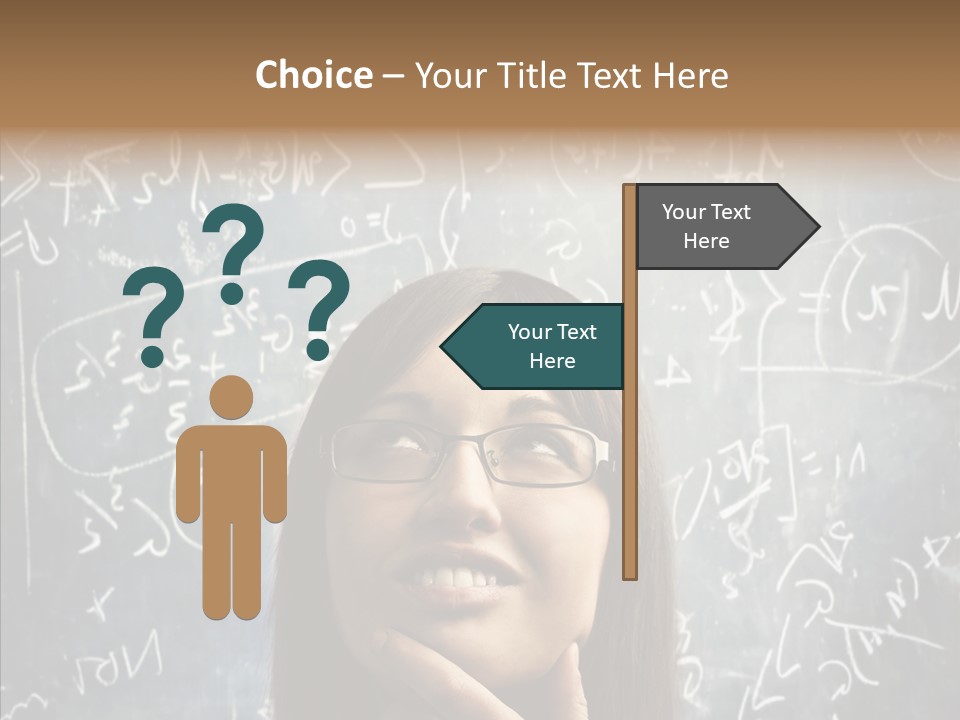 Smile Teen Asking PowerPoint Template